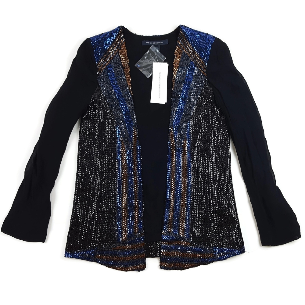 French Connection MultiColor Deco Sequin Jacket